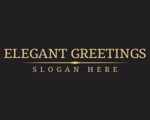 Golden Elegant Cosmetics logo design