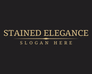 Golden Elegant Cosmetics logo design