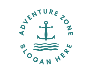 Marine Ocean Anchor logo design