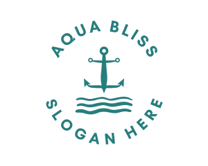 Marine Ocean Anchor logo design