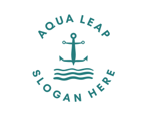 Marine Ocean Anchor logo design