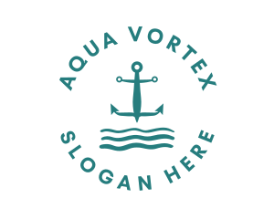 Marine Ocean Anchor logo design