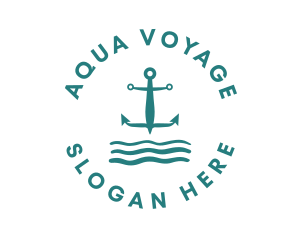 Marine Ocean Anchor logo design