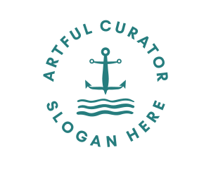 Marine Ocean Anchor logo design