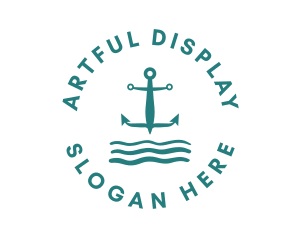 Marine Ocean Anchor logo design