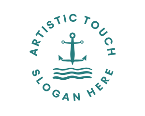 Marine Ocean Anchor logo design