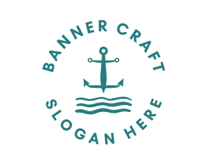 Marine Ocean Anchor logo design