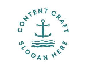 Marine Ocean Anchor logo design