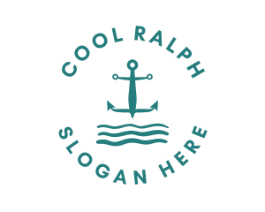 Marine Ocean Anchor logo design