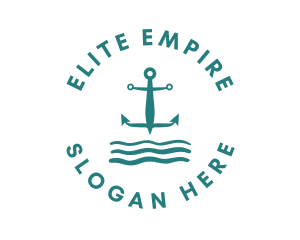 Marine Ocean Anchor logo design