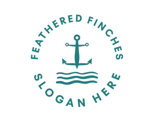 Marine Ocean Anchor logo design