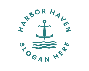 Port - Marine Ocean Anchor logo design
