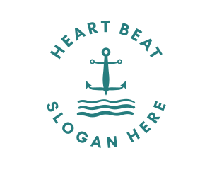 Marine Ocean Anchor logo design