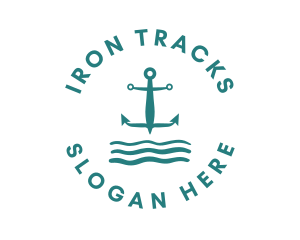 Marine Ocean Anchor logo design