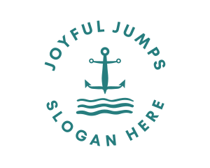 Marine Ocean Anchor logo design