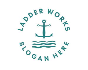 Marine Ocean Anchor logo design