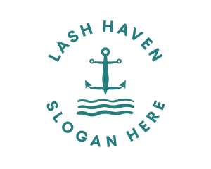 Marine Ocean Anchor logo design