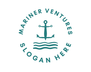 Marine Ocean Anchor logo design