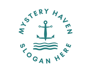 Marine Ocean Anchor logo design