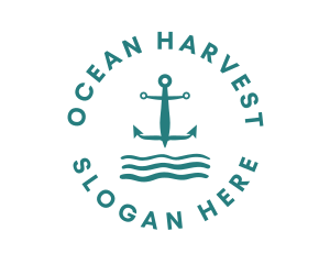 Marine Ocean Anchor logo design