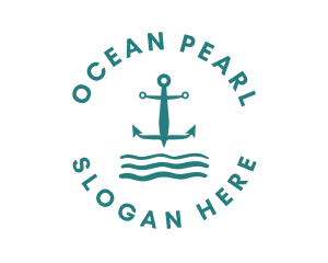 Marine Ocean Anchor logo design
