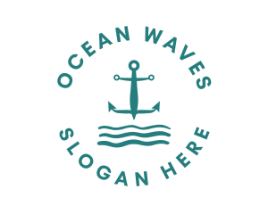 Navy - Marine Ocean Anchor logo design
