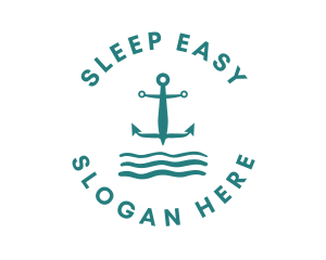 Marine Ocean Anchor logo design