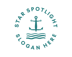 Marine Ocean Anchor logo design