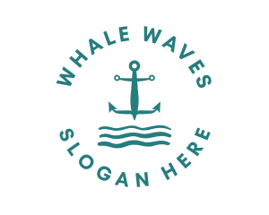 Marine Ocean Anchor logo design