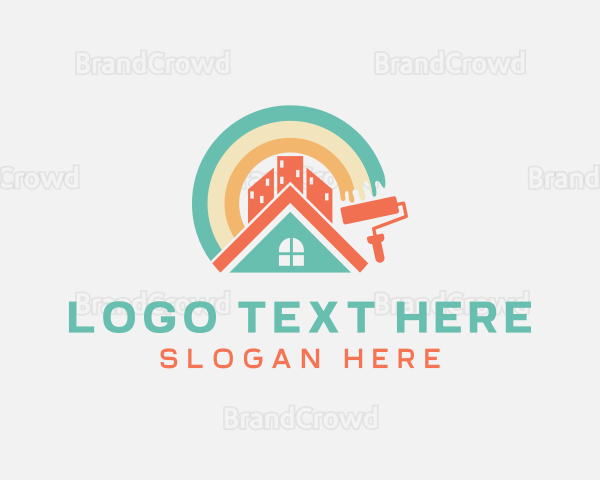 DIY Painting Home Renovation Logo