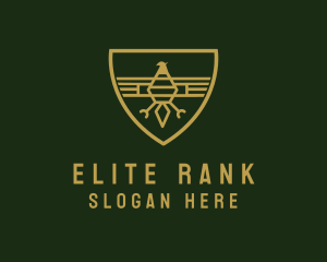 Rank - Military Rank Eagle Crest logo design