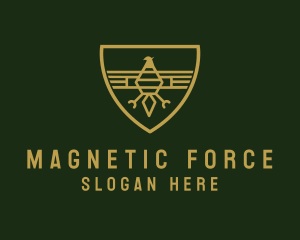 Military Rank Eagle Crest logo design