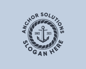 Marine Anchor Rope logo design