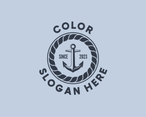 Fisherman - Marine Anchor Rope logo design