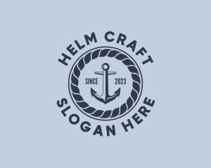 Helm - Marine Anchor Rope logo design