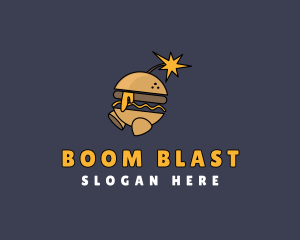 Burger Bar Bomb logo design