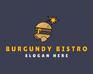 Burger Bar Bomb logo design