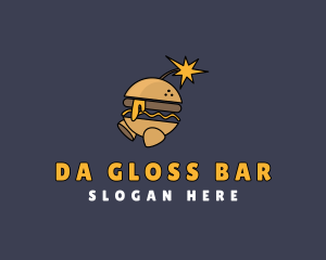 Burger Bar Bomb logo design