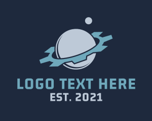 Planet - Planet Machinery Gear logo design