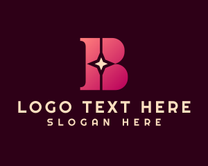 Modern Star Generic Letter B logo design