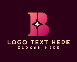 Talent Agency - Star Advertising Letter B logo design
