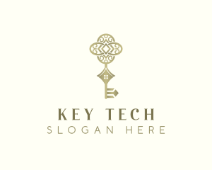 Antique Key Realtor logo design