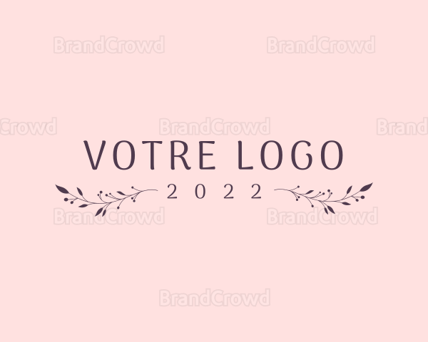 Feminine Floral Cosmetics Logo
