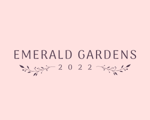 Feminine Floral Cosmetics logo design