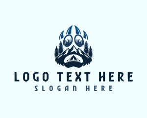 Outdoor - Wilderness Bear Claw logo design