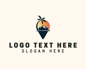 Accommodation - Tropical Mountain Destination logo design