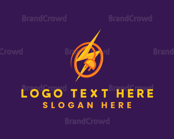 Lightning Bolt Plug Logo