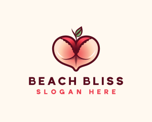 Swimwear - Erotic Lingerie Peach logo design