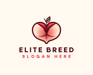 Erotic Lingerie Peach logo design