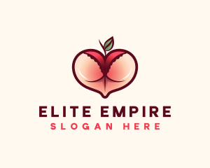 Erotic Lingerie Peach logo design